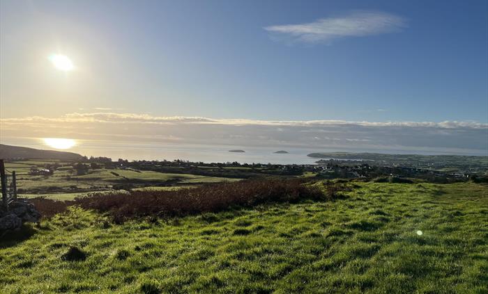 Pennant Igyn holidays, view from our land. Looking out over Abersoch